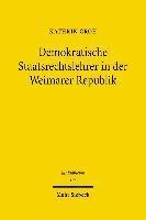 Demokratische Staatsrechtslehrer in der Weimarer Republik 1