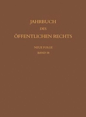 bokomslag Jahrbuch des öffentlichen Rechts der Gegenwart. Neue Folge
