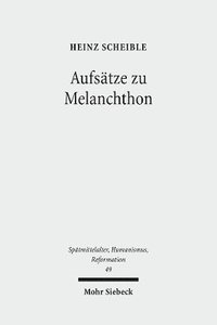 bokomslag Aufstze zu Melanchthon