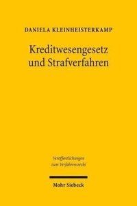 bokomslag Kreditwesengesetz und Strafverfahren