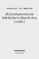 Frowald Gil Hüttenmeister, Frowald Gil Huttenmeister - Abkürzungsverzeichnis hebräischer Grabinschriften (AHebG), Inbunden