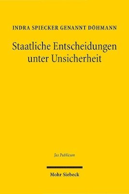 bokomslag Staatliche Entscheidungen unter Unsicherheit