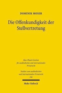 bokomslag Die Offenkundigkeit der Stellvertretung