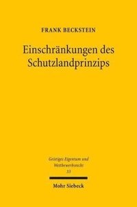 bokomslag Einschrnkungen des Schutzlandprinzips
