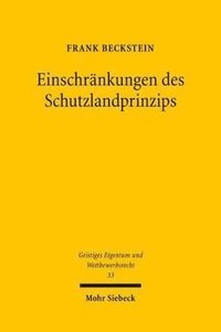 bokomslag Einschrnkungen des Schutzlandprinzips