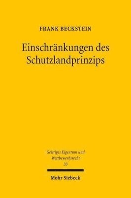 bokomslag Einschrnkungen des Schutzlandprinzips