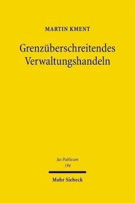 bokomslag Grenzberschreitendes Verwaltungshandeln