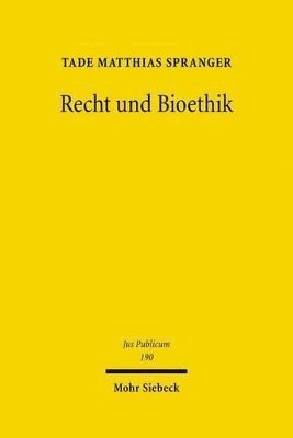 bokomslag Recht und Bioethik