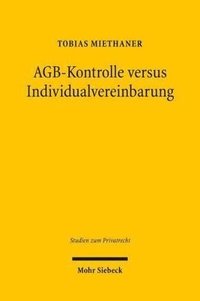 bokomslag AGB-Kontrolle versus Individualvereinbarung