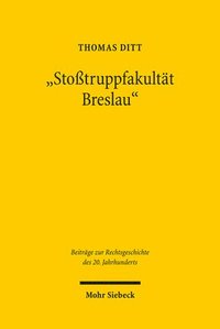 bokomslag &quot;Stotruppfakultt Breslau&quot;