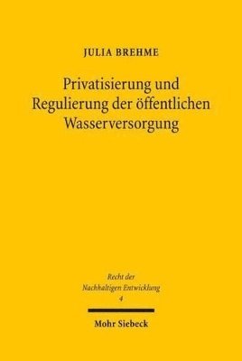 bokomslag Privatisierung und Regulierung der ffentlichen Wasserversorgung