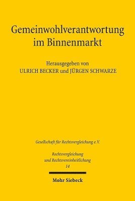bokomslag Gemeinwohlverantwortung im Binnenmarkt