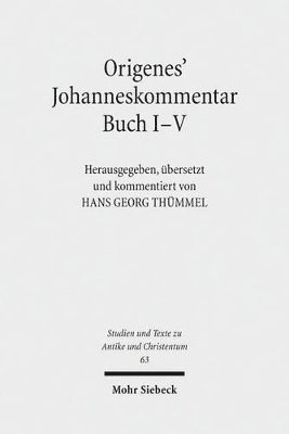 bokomslag Origenes' Johanneskommentar Buch I-V