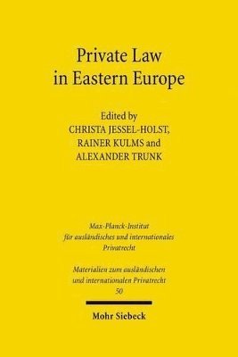 bokomslag Private Law in Eastern Europe