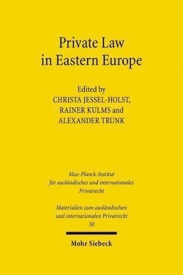 bokomslag Private Law in Eastern Europe