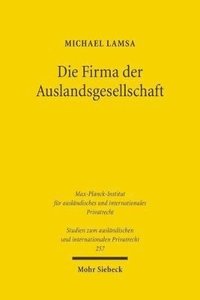 bokomslag Die Firma der Auslandsgesellschaft