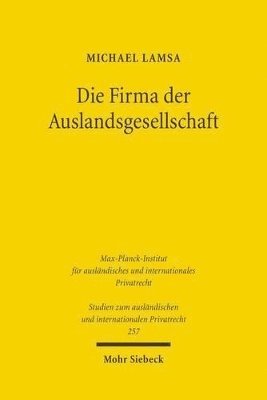 bokomslag Die Firma der Auslandsgesellschaft