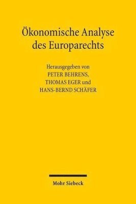 bokomslag konomische Analyse des Europarechts