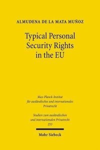 bokomslag Typical Personal Security Rights in the EU