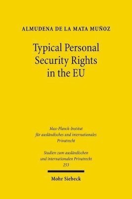 bokomslag Typical Personal Security Rights in the EU