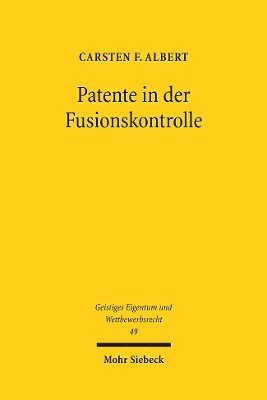 bokomslag Patente in der Fusionskontrolle