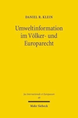 Umweltinformation im Vlker- und Europarecht 1