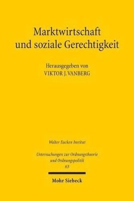 bokomslag Marktwirtschaft und soziale Gerechtigkeit