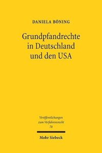 bokomslag Grundpfandrechte in Deutschland und den USA