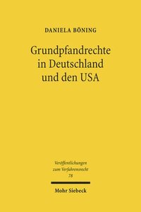 bokomslag Grundpfandrechte in Deutschland und den USA