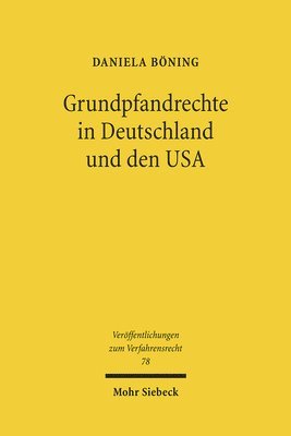 bokomslag Grundpfandrechte in Deutschland und den USA