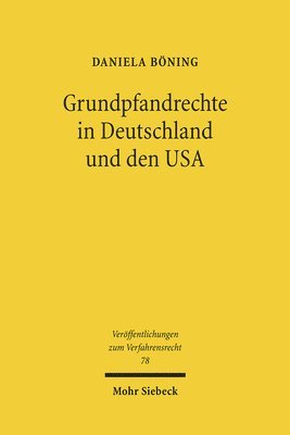 Daniela Böning, Daniela Boning - Grundpfandrechte in Deutschland und den USA, Häftad