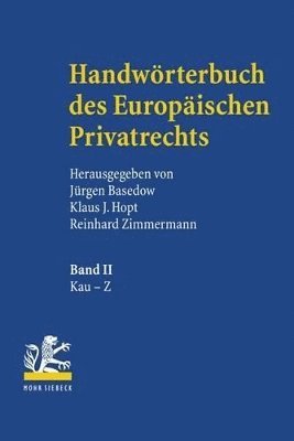 Jürgen Basedow, Klaus J. Hopt, Martin Illmer, Reinhard Zimmermann - Handwörterbuch des Europäischen Privatrechts, Häftad