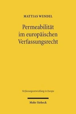 bokomslag Permeabilitt im europischen Verfassungsrecht