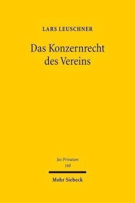 bokomslag Das Konzernrecht des Vereins