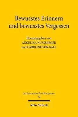 bokomslag Bewusstes Erinnern und bewusstes Vergessen