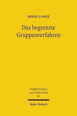 bokomslag Das begrenzte Gruppenverfahren