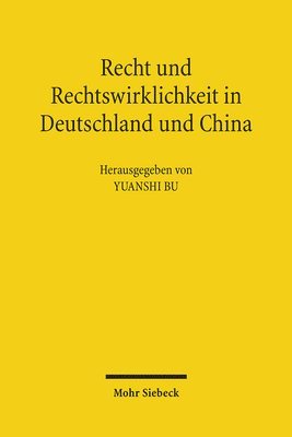 Yuanshi Bu - Recht und Rechtswirklichkeit in Deutschland und China, Häftad