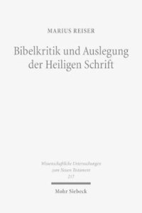 bokomslag Bibelkritik und Auslegung der Heiligen Schrift