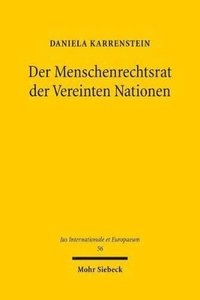 bokomslag Der Menschenrechtsrat der Vereinten Nationen