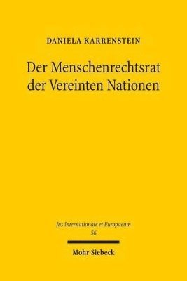 bokomslag Der Menschenrechtsrat der Vereinten Nationen