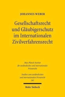 bokomslag Gesellschaftsrecht und Glubigerschutz im Internationalen Zivilverfahrensrecht