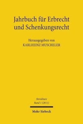 bokomslag Jahrbuch fr Erbrecht und Schenkungsrecht