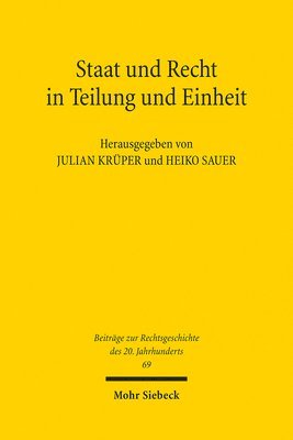 bokomslag Staat und Recht in Teilung und Einheit