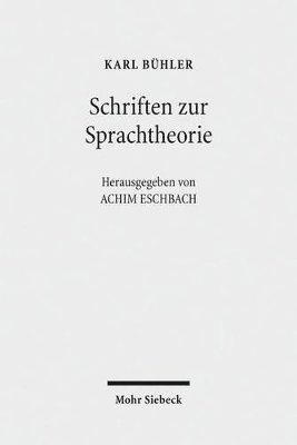 bokomslag Schriften zur Sprachtheorie