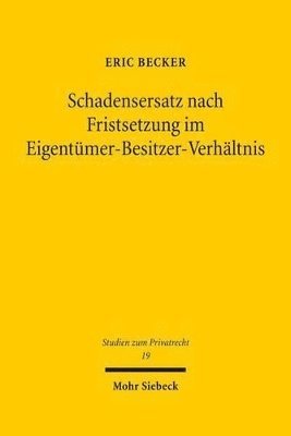 bokomslag Schadensersatz nach Fristsetzung im Eigentmer-Besitzer-Verhltnis