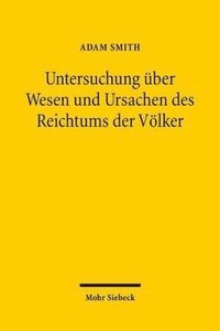 bokomslag Untersuchung ber Wesen und Ursachen des Reichtums der Vlker