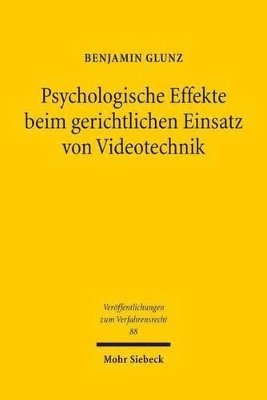 bokomslag Psychologische Effekte beim gerichtlichen Einsatz von Videotechnik