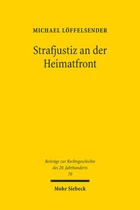 bokomslag Strafjustiz an der Heimatfront