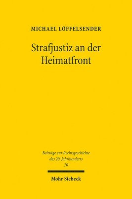 bokomslag Strafjustiz an der Heimatfront