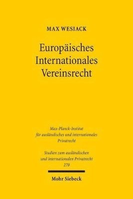 bokomslag Europisches Internationales Vereinsrecht